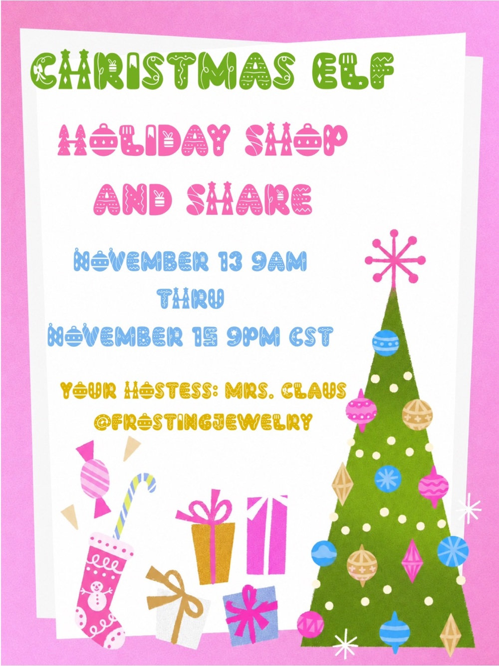 Participant Slide Posted (2nd Photo)🎄Holiday Shop and Share🎁30 Closet Event☃️ - Picture 2 of 5